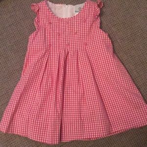 Sweet pink gingham dress